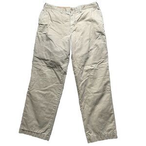 Vintage Eddie Bauer Pants Mens 38‎ Flannel Lined Brown Dad Holiday 2000s